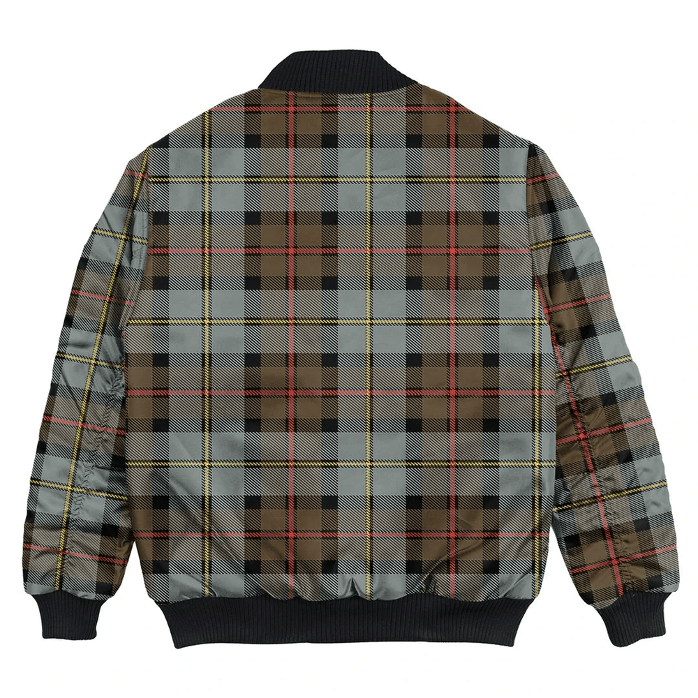 Clan MacLeod of Harris Weathered Tartan Bomber Jacket HP58 MacLeod of Harris Weathered Tartan Tartan Bomber Jacket