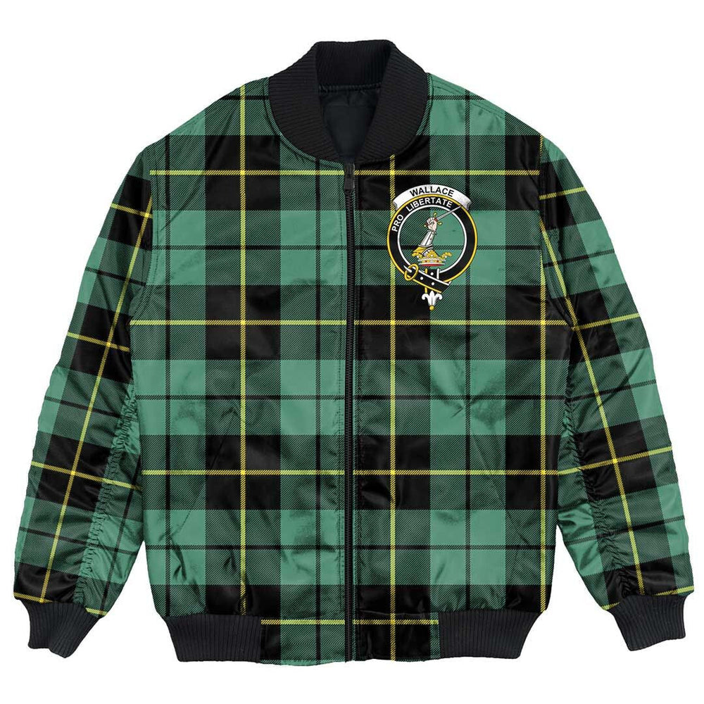 Clan Wallace Hunting Ancient Tartan Crest Bomber Jacket FT57 Wallace Hunting Ancient Tartan Tartan Bomber Jacket