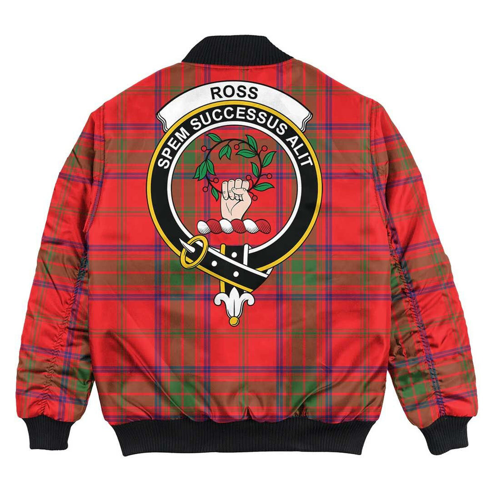 Clan Ross Modern Tartan Crest Bomber Jacket AN24 Ross Modern Tartan Tartan Bomber Jacket