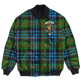 Clan Newlands of Lauriston Tartan Crest Bomber Jacket VN76 Newlands of Lauriston Tartan Tartan Bomber Jacket