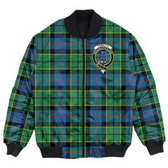 Clan Forsyth Ancient Tartan Crest Bomber Jacket QV52 Forsyth Ancient Tartan Tartan Bomber Jacket