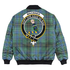 Clan MacInnes Ancient Tartan Crest Bomber Jacket YO80 MacInnes Ancient Tartan Tartan Bomber Jacket