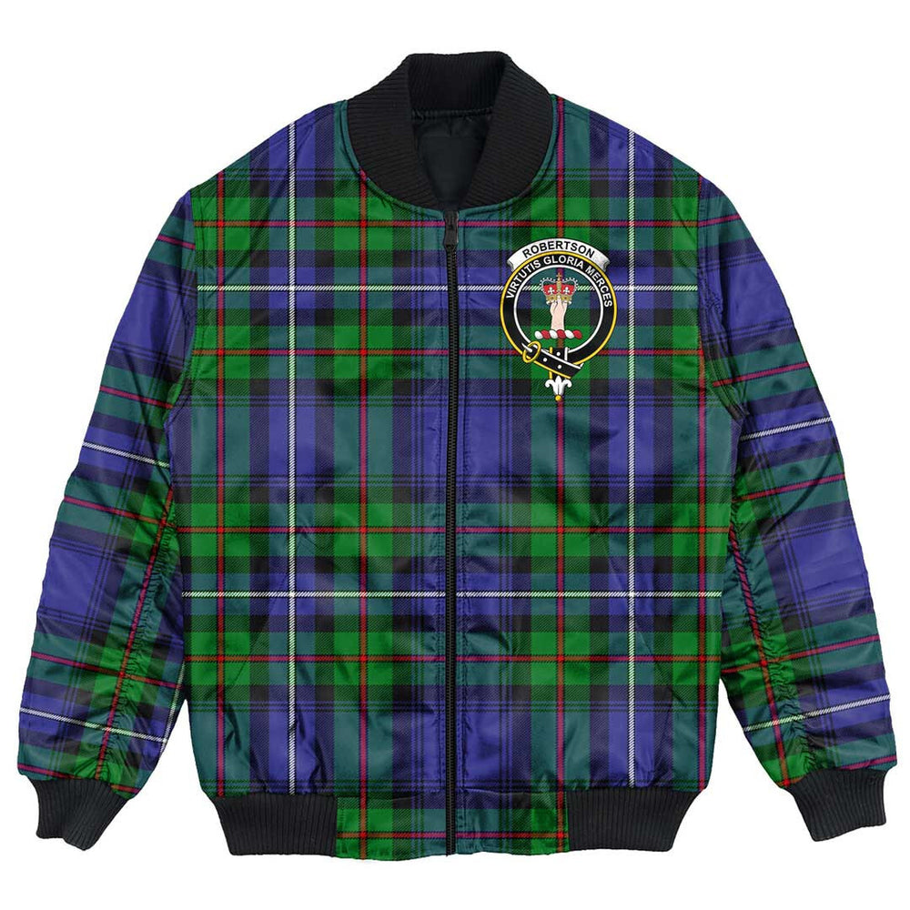 Clan Robertson Hunting Modern Tartan Crest Bomber Jacket TV80 Robertson Hunting Modern Tartan Tartan Bomber Jacket