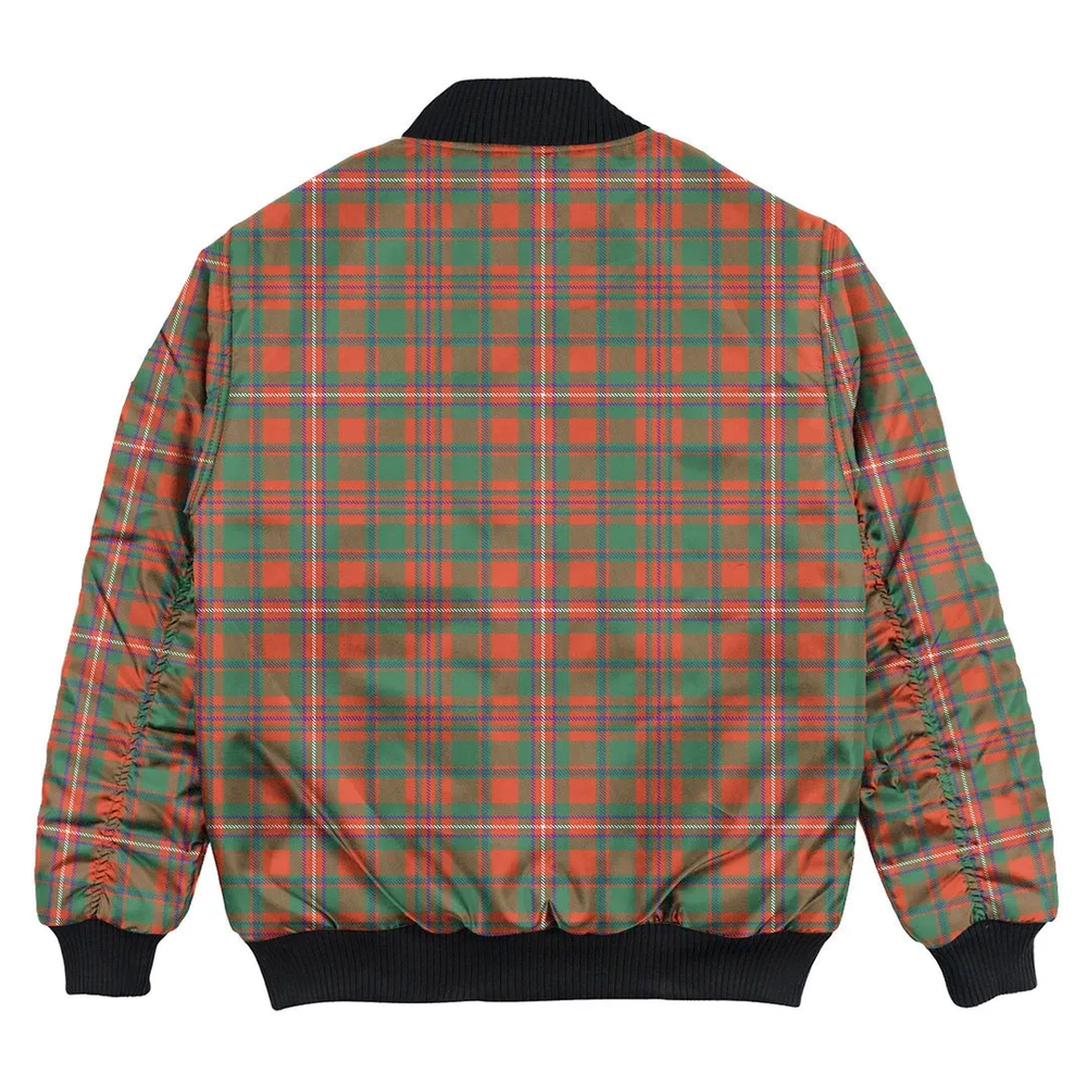 Clan MacKinnon Ancient Tartan Clan Bomber Jacket OA66 MacKinnon Ancient Tartan Tartan Bomber Jacket
