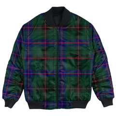 Clan Davidson Modern Tartan Clan Bomber Jacket OB56 Davidson Modern Tartan Tartan Bomber Jacket