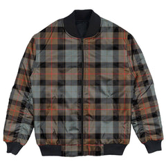 Clan Gunn Weathered Tartan Clan Bomber Jacket WM55 Gunn Weathered Tartan Tartan Bomber Jacket