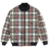 Clan Stewart Dress Ancient Tartan Clan Bomber Jacket CO95 Stewart Dress Ancient Tartan Tartan Bomber Jacket