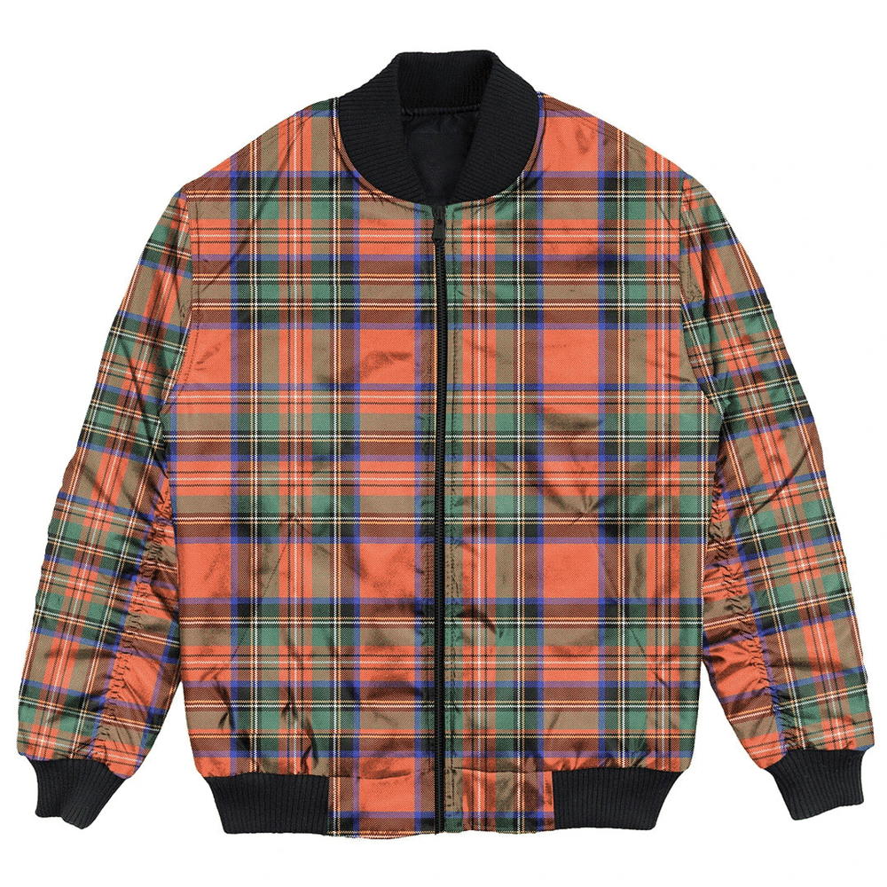 Clan Stewart Royal Ancient Tartan Clan Bomber Jacket SO84 Stewart Royal Ancient Tartan Tartan Bomber Jacket