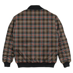 Clan Sutherland Weathered Tartan Clan Bomber Jacket VQ16 Sutherland Weathered Tartan Tartan Bomber Jacket