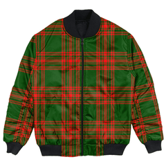 Clan Menzies Green Modern Tartan Clan Bomber Jacket VZ52 Menzies Green Modern Tartan Tartan Bomber Jacket