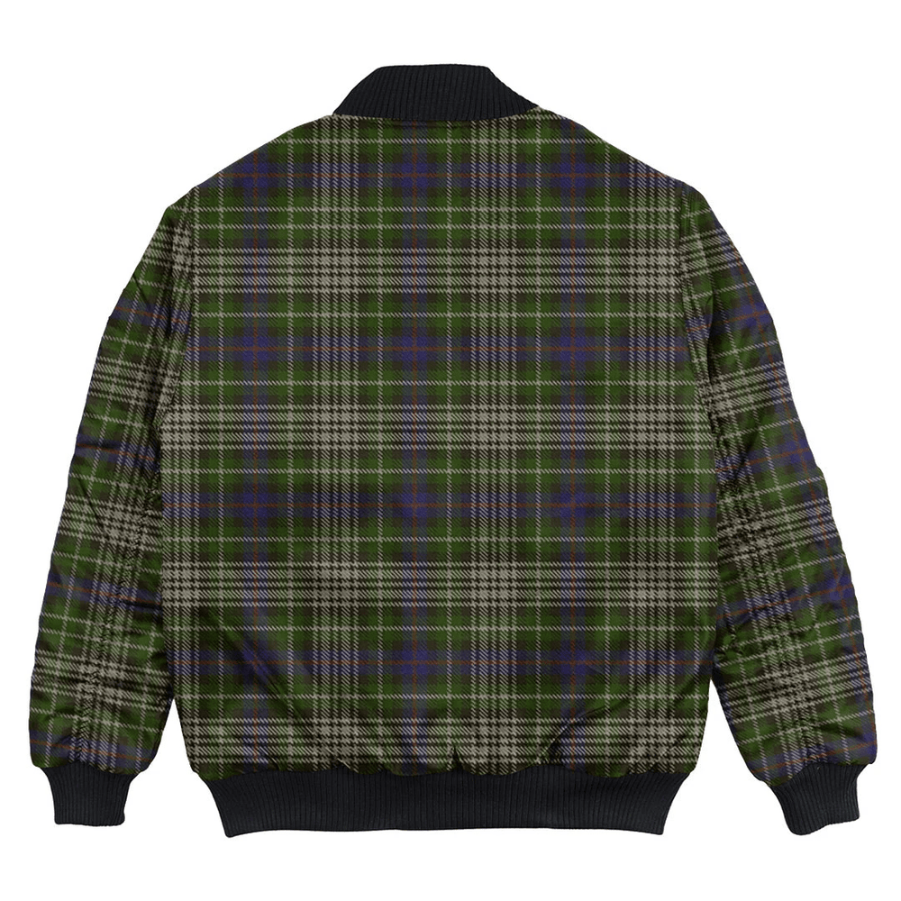 Clan Davidson Tulloch Dress Tartan Bomber Jacket WV75 Davidson Tulloch Dress Tartan Tartan Bomber Jacket