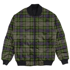 Clan Davidson Tulloch Dress Tartan Bomber Jacket WV75 Davidson Tulloch Dress Tartan Tartan Bomber Jacket