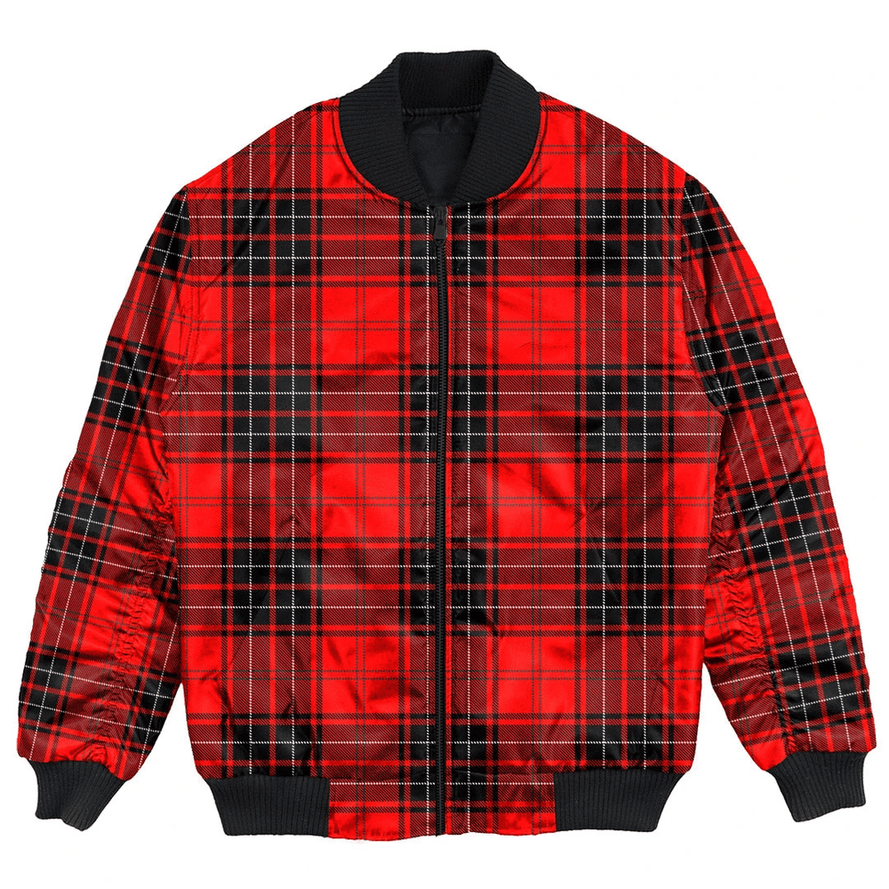 Clan Wemyss Modern Tartan Bomber Jacket BL85 Wemyss Modern Tartan Tartan Bomber Jacket