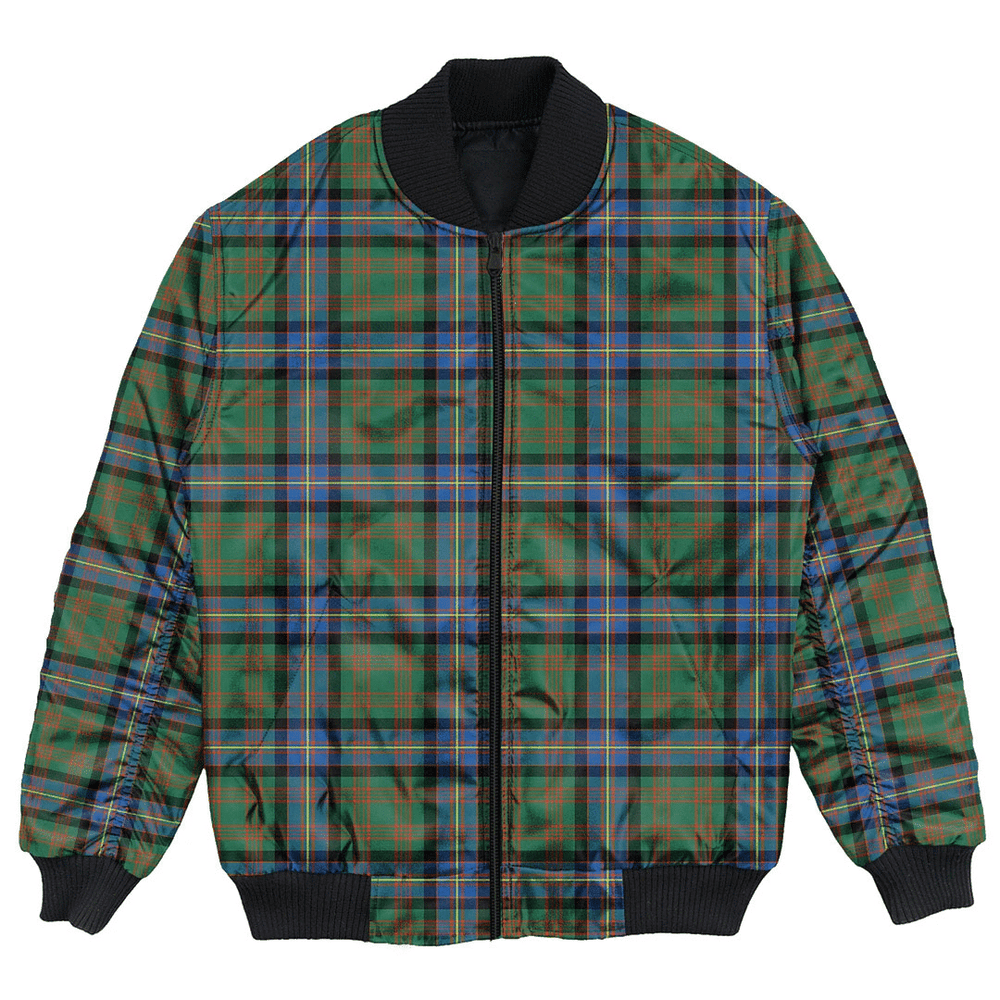 Clan Cochrane Ancient Tartan Bomber Jacket GR64 Cochrane Ancient Tartan Tartan Bomber Jacket