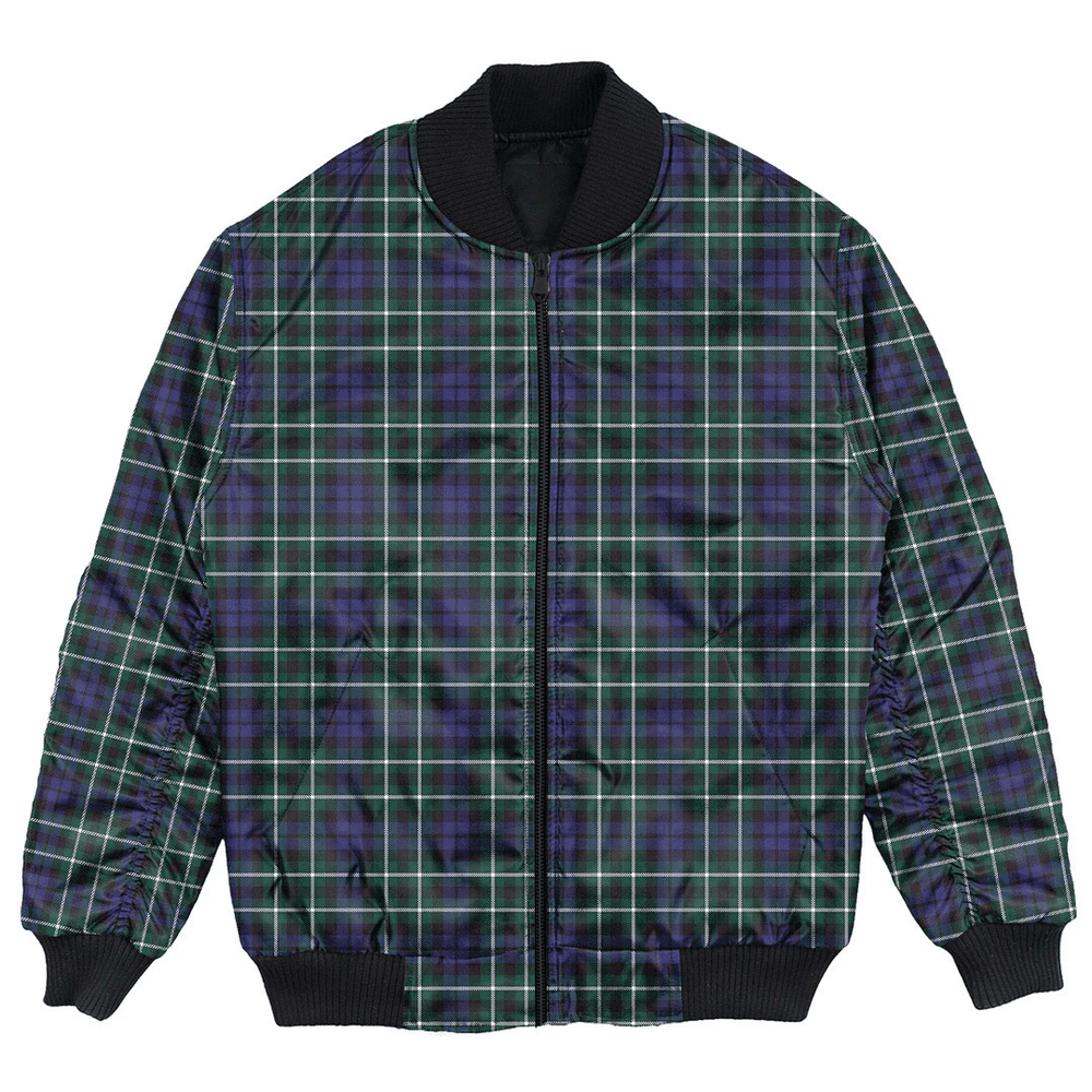 Clan Graham of Montrose Modern Tartan Bomber Jacket WX62 Graham of Montrose Modern Tartan Tartan Bomber Jacket