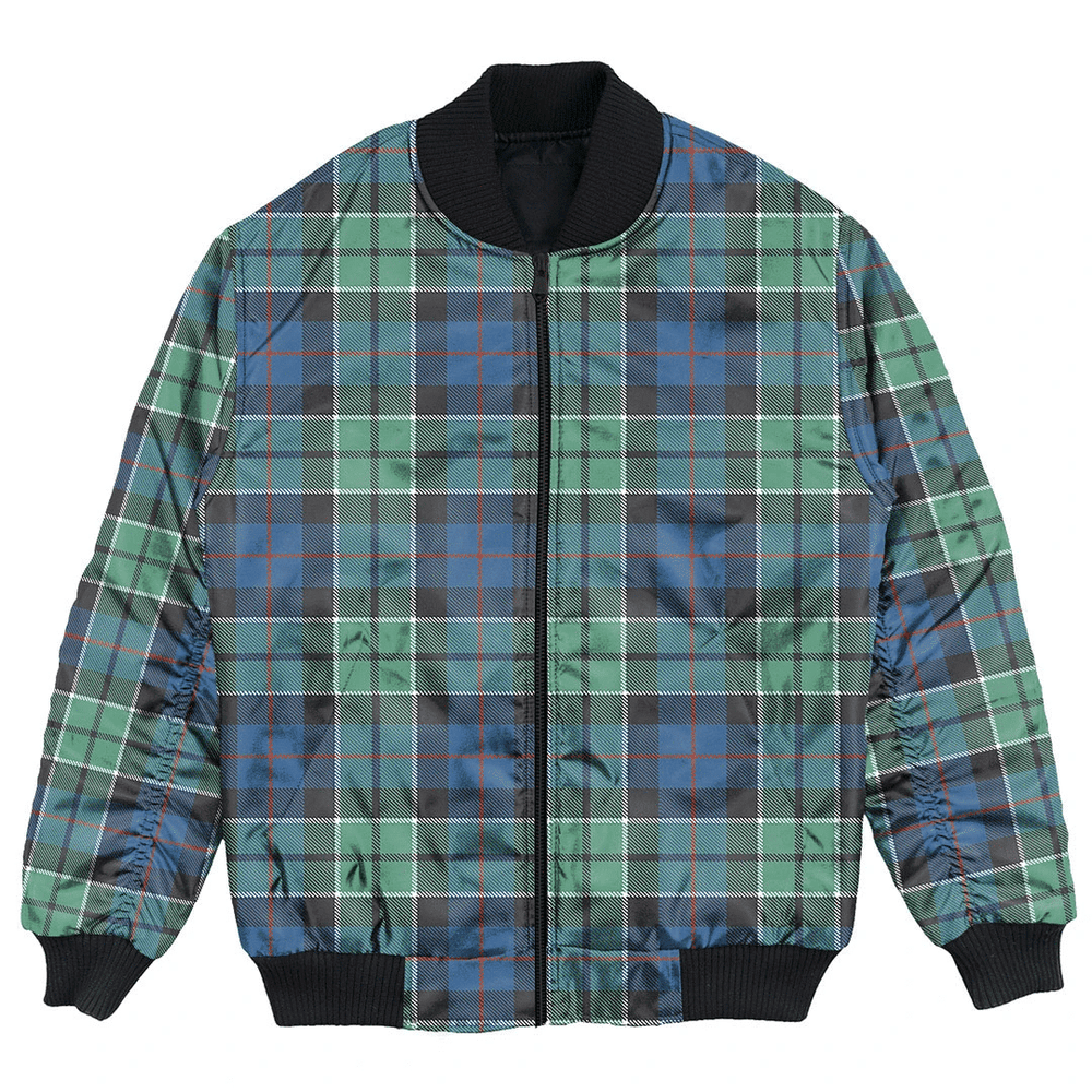 Clan Leslie Hunting Ancient Tartan Bomber Jacket XI99 Leslie Hunting Ancient Tartan Tartan Bomber Jacket