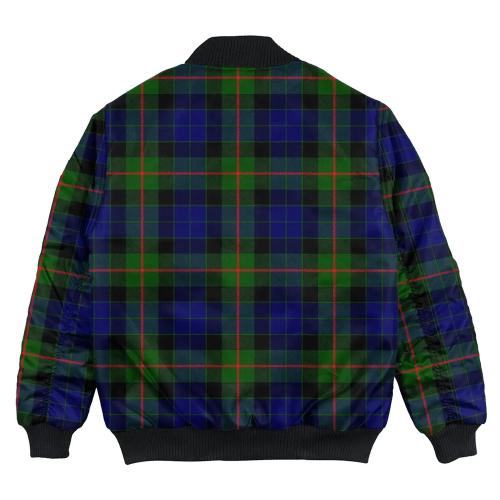 Clan Gunn Modern Tartan Bomber Jacket QZ60 Gunn Modern Tartan Tartan Bomber Jacket