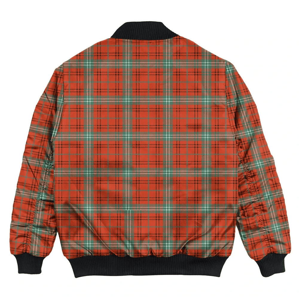 Clan Morrison Red Ancient Tartan Bomber Jacket KD20 Morrison Red Ancient Tartan Tartan Bomber Jacket