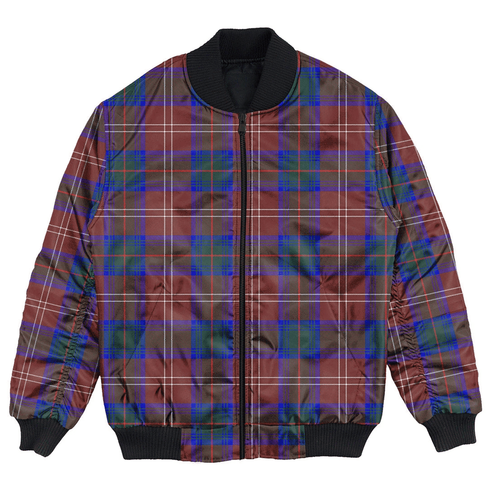 Clan Chisholm Hunting Modern Tartan Bomber Jacket FQ62 Chisholm Hunting Modern Tartan Tartan Bomber Jacket