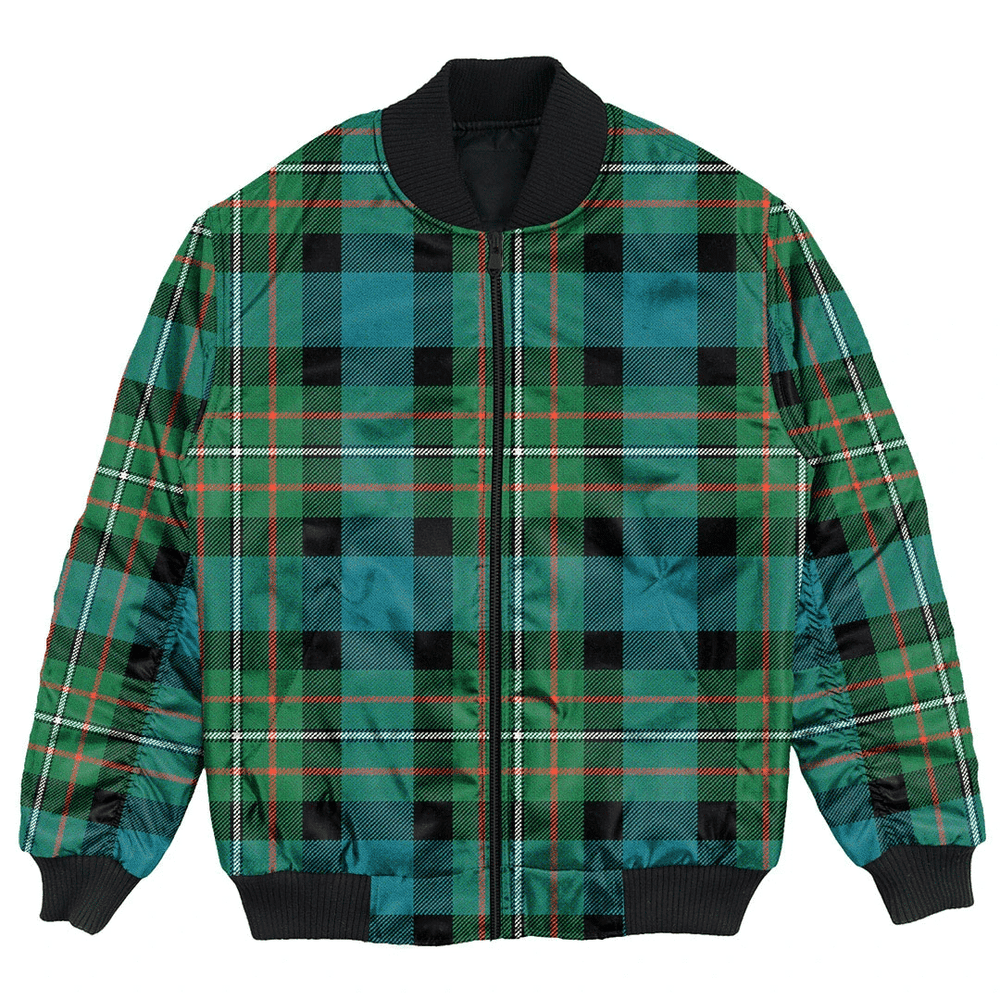 Clan FERGUSON ANCIENT Tartan Bomber Jacket ZL42 FERGUSON ANCIENT Tartan Tartan Bomber Jacket
