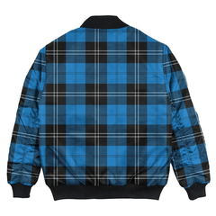 Clan Ramsay Blue Ancient Tartan Bomber Jacket GO65 Ramsay Blue Ancient Tartan Tartan Bomber Jacket