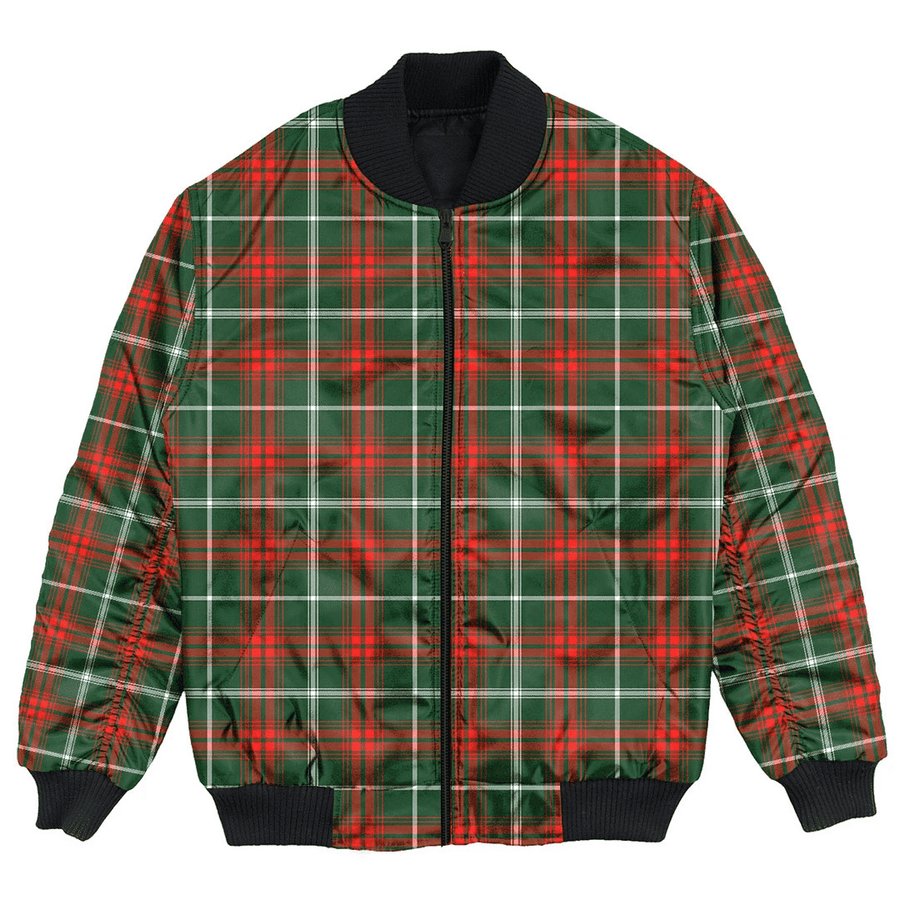 Clan Prince of Wales Tartan Bomber Jacket WF67 Prince of Wales Tartan Tartan Bomber Jacket