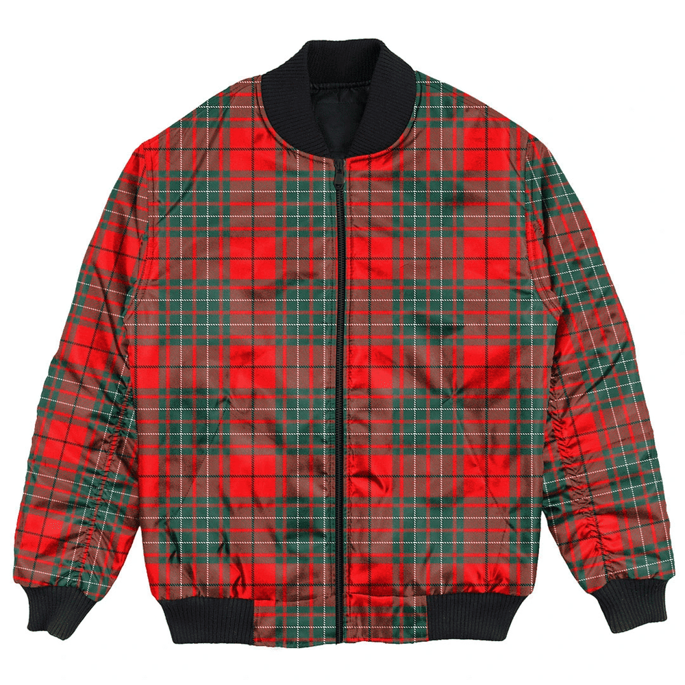 Clan Cumming Modern Tartan Bomber Jacket MS68 Cumming Modern Tartan Tartan Bomber Jacket