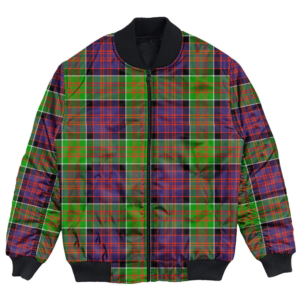Clan MacDonald of Clanranald Tartan Bomber Jacket BA48 MacDonald of Clanranald Tartan Tartan Bomber Jacket