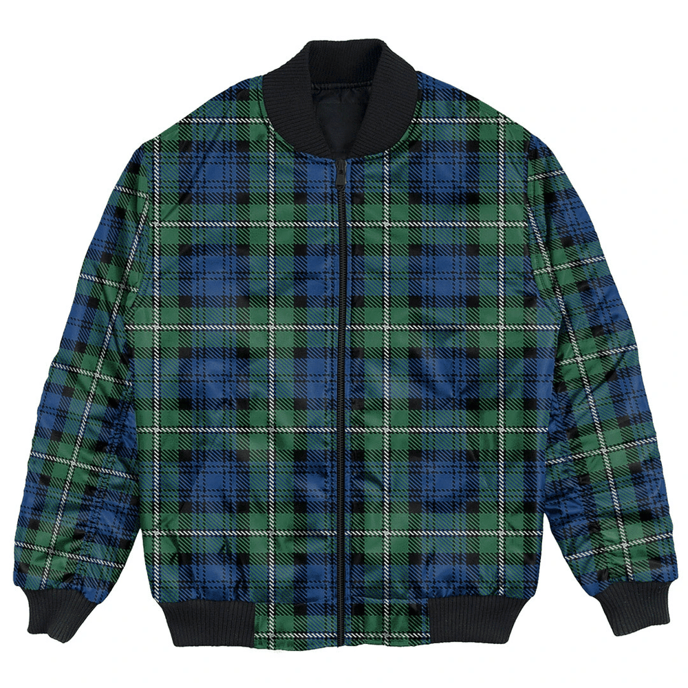 Clan Forbes Ancient Tartan Bomber Jacket FZ69 Forbes Ancient Tartan Tartan Bomber Jacket