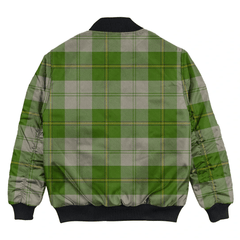 Clan Cunningham Dress Green Dancers Tartan Bomber Jacket ME83 Cunningham Dress Green Dancers Tartan Tartan Bomber Jacket