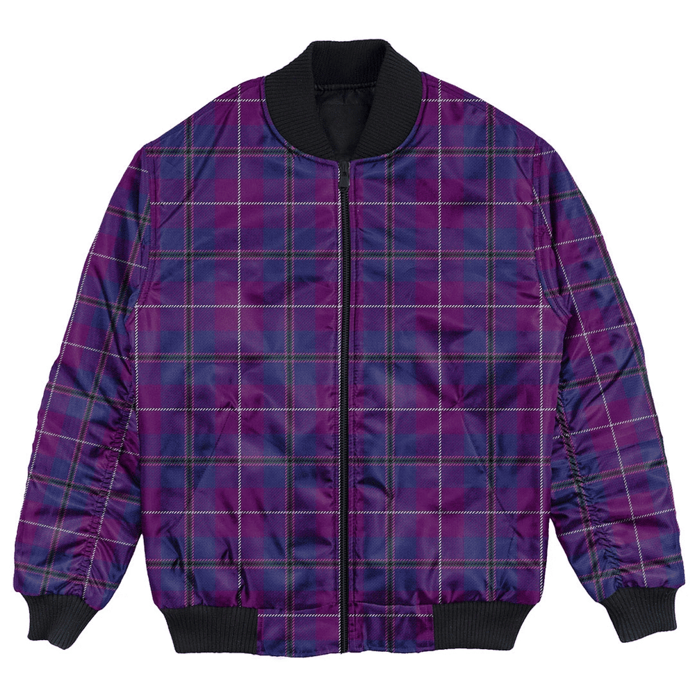 Clan Pride of Glencoe Tartan Bomber Jacket SW75 Pride of Glencoe Tartan Tartan Bomber Jacket