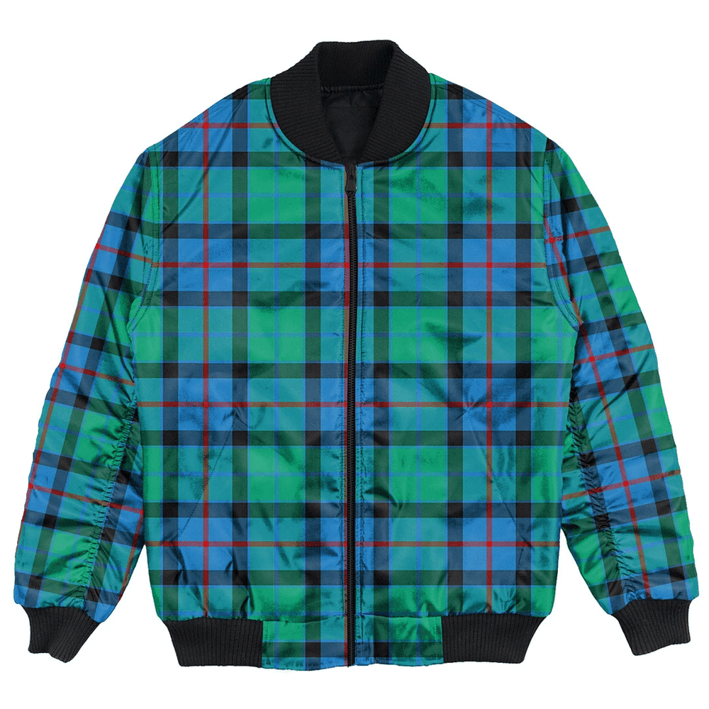 Clan Flower Of Scotland Tartan Bomber Jacket DE24 Flower Of Scotland Tartan Tartan Bomber Jacket