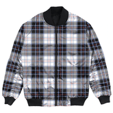 Clan MacRae Dress Modern Tartan Bomber Jacket MH86 MacRae Dress Modern Tartan Tartan Bomber Jacket