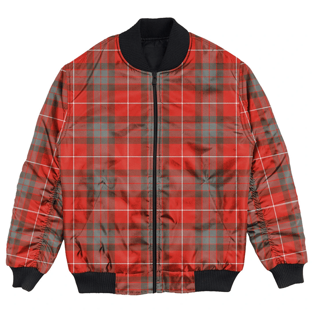 Clan Fraser Weathered Tartan Bomber Jacket LK59 Fraser Weathered Tartan Tartan Bomber Jacket