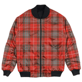 Clan Fraser Weathered Tartan Bomber Jacket LK59 Fraser Weathered Tartan Tartan Bomber Jacket
