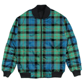 Clan Gunn Ancient Tartan Bomber Jacket FE83 Gunn Ancient Tartan Tartan Bomber Jacket