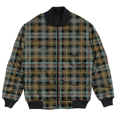 Clan Farquharson Weathered Tartan Bomber Jacket AF15
