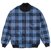 Clan MacKay Blue Tartan Bomber Jacket AD32 MacKay Blue Tartan Tartan Bomber Jacket