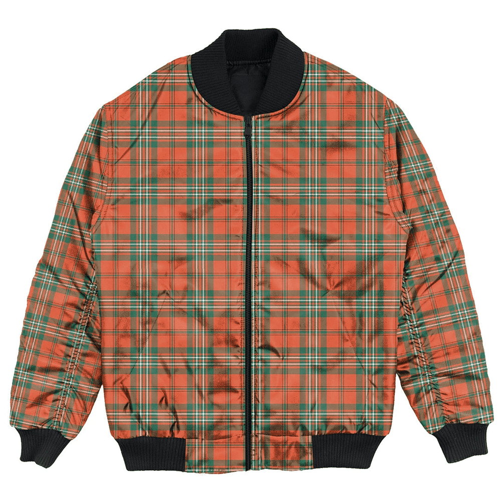 Clan Scott Ancient Tartan Bomber Jacket CT12 Clan Scott (Scott Tartan) Tartan Bomber Jacket