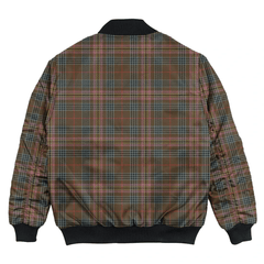 Clan Kennedy Weathered Tartan Bomber Jacket PK24 Kennedy Weathered Tartan Tartan Bomber Jacket