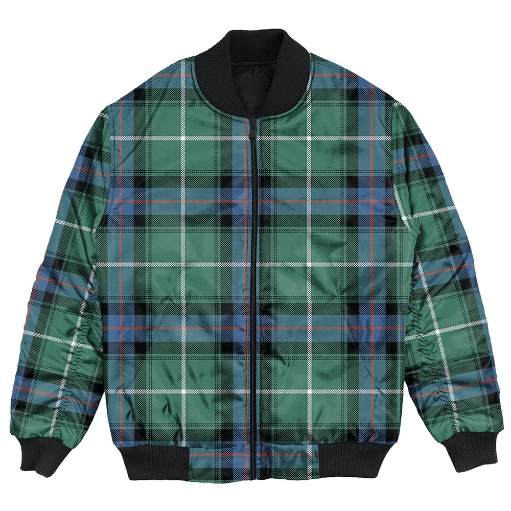 Clan MacDonald of the Isles Hunting Ancient Tartan Bomber Jacket BV79 MacDonald of the Isles Hunting Ancient Tartan Tartan Bomber Jacket
