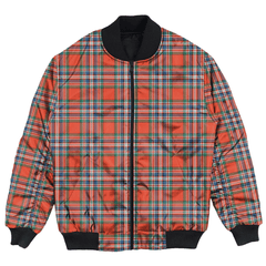 Clan MacFarlane Ancient Tartan Bomber Jacket ON25 MacFarlane Ancient Tartan Tartan Bomber Jacket