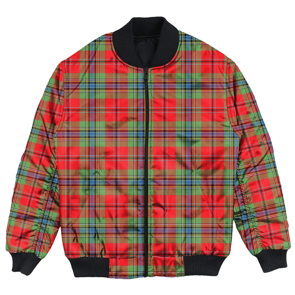 Clan MacLean of Duart Modern Tartan Bomber Jacket MS37 MacLean of Duart Modern Tartan Tartan Bomber Jacket