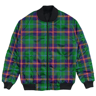 Clan Young Modern Tartan Bomber Jacket