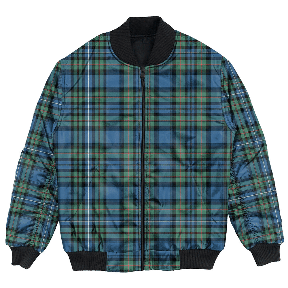 Clan Robertson Hunting Ancient Tartan Bomber Jacket QV62 Robertson Hunting Ancient Tartan Tartan Bomber Jacket