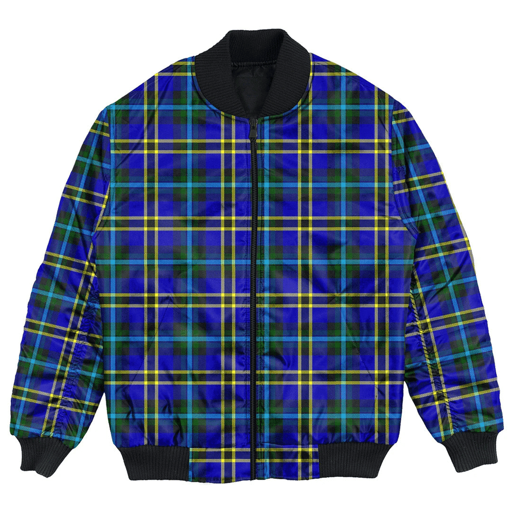 Clan Weir Modern Tartan Bomber Jacket BI77 Weir Modern Tartan Tartan Bomber Jacket