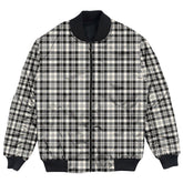Clan Scott Black & White Ancient Tartan Bomber Jacket AW84 Clan Scott (Scott Tartan) Tartan Bomber Jacket