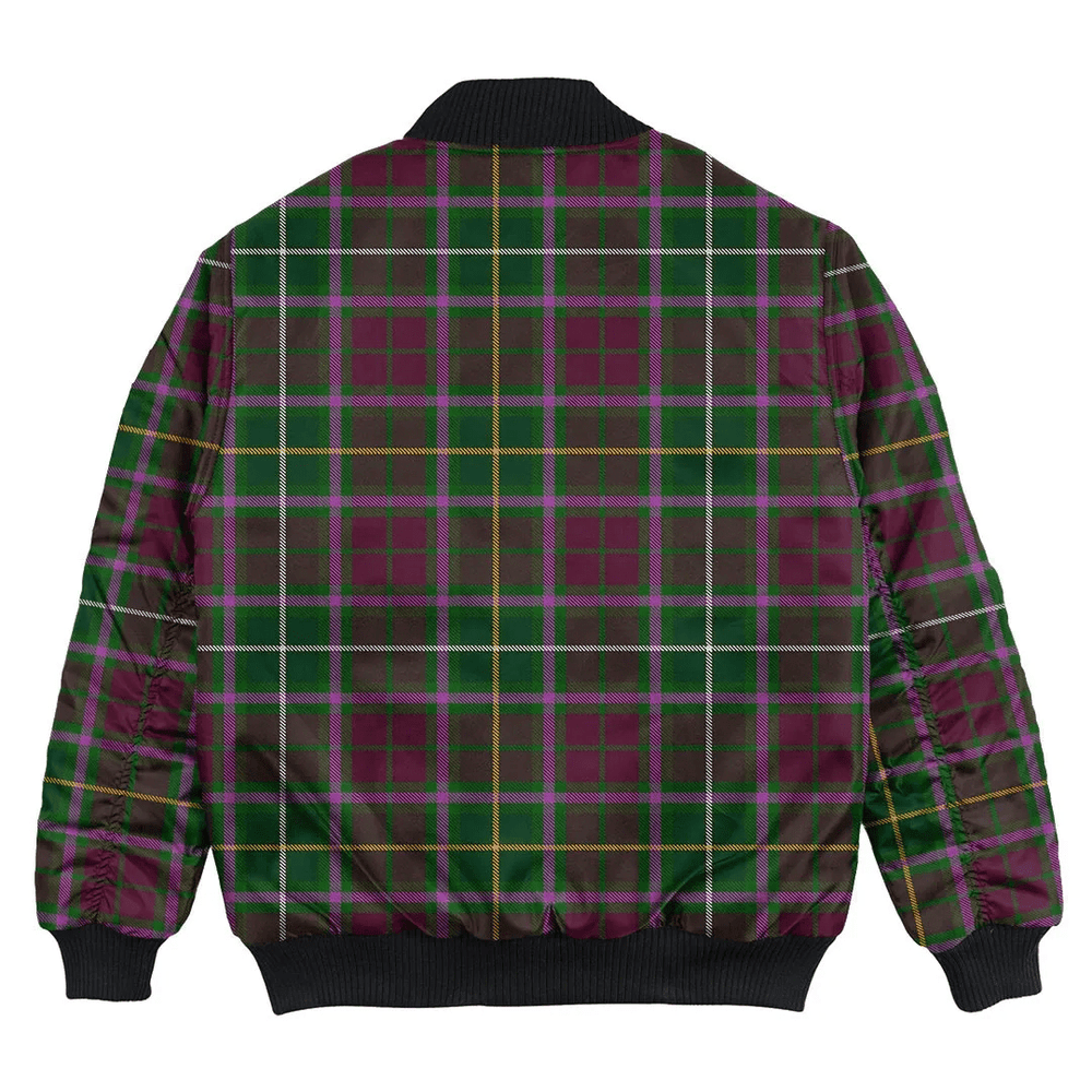 Clan Crosbie Tartan Bomber Jacket IU99 Crosbie Tartan Tartan Bomber Jacket