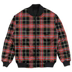 Clan Norwegian Night Tartan Bomber Jacket TR19 Norwegian Night Tartan Tartan Bomber Jacket