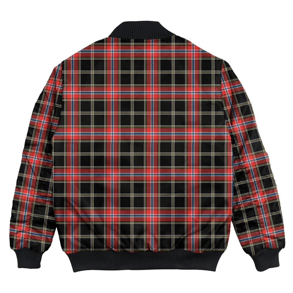 Clan Norwegian Night Tartan Bomber Jacket TR19 Norwegian Night Tartan Tartan Bomber Jacket